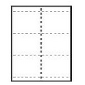 Classic Horizontal Paper Name Badge Insert - 4 Color Process (4 1/4"x3")